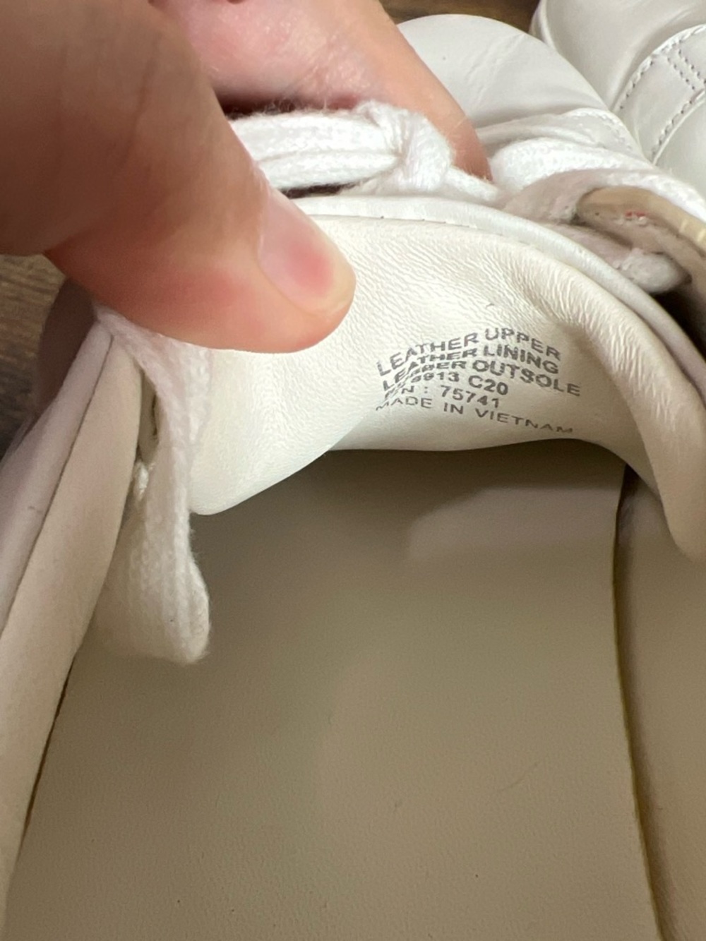 Tory Burch White Leather Low-Top Sneakers with Black Logo Leigh - Picture 6 of 6